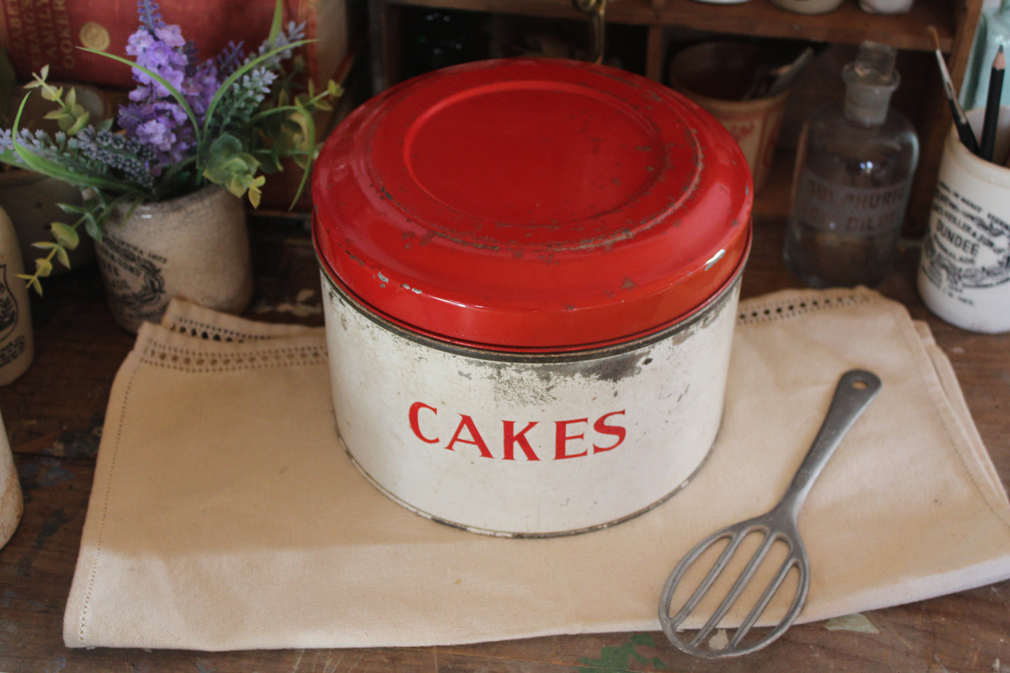 Vintage Tala Cake Tin, Vintage Tala Tin, Vintage Kitchen Canister, Tala Cake Tin, Vintage Cake Tin, Kitchen Tin, Cakes Tin, kitchen storage