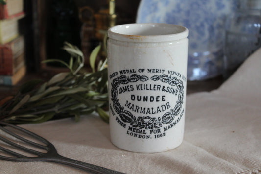 Antique advertising pot, Frank Cooper Jar, English Advertising pot, Antique Preserve Pot, Farmhouse Decor, Antique Jar, Marmalade Pot, jar