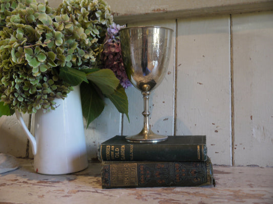 Antique English Silver Plate Trophy - Decorative Silverplated Trophy - Vintage Gardening Trophy - Vintage Silver Cup  - Trophy - Vintage Cup