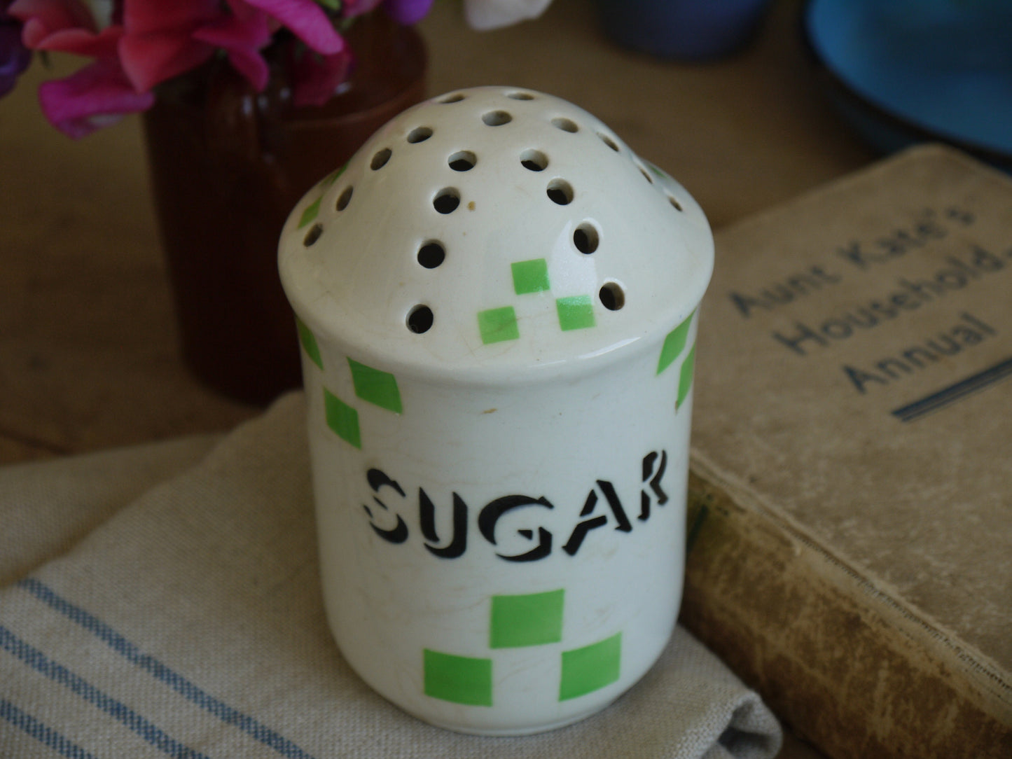 Art Deco Sugar Shaker - Vintage Sugar Shaker - Vintage Sugar Shifter - Vintage Sugar Pot - Vintage Sugar Sifter Sugar Shaker Vintage 1930S