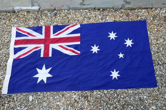 XL Vintage Australian Flag - Australian Blue Ensign Flag - Commonwealth Flag - Vintage Flag - Union Jack