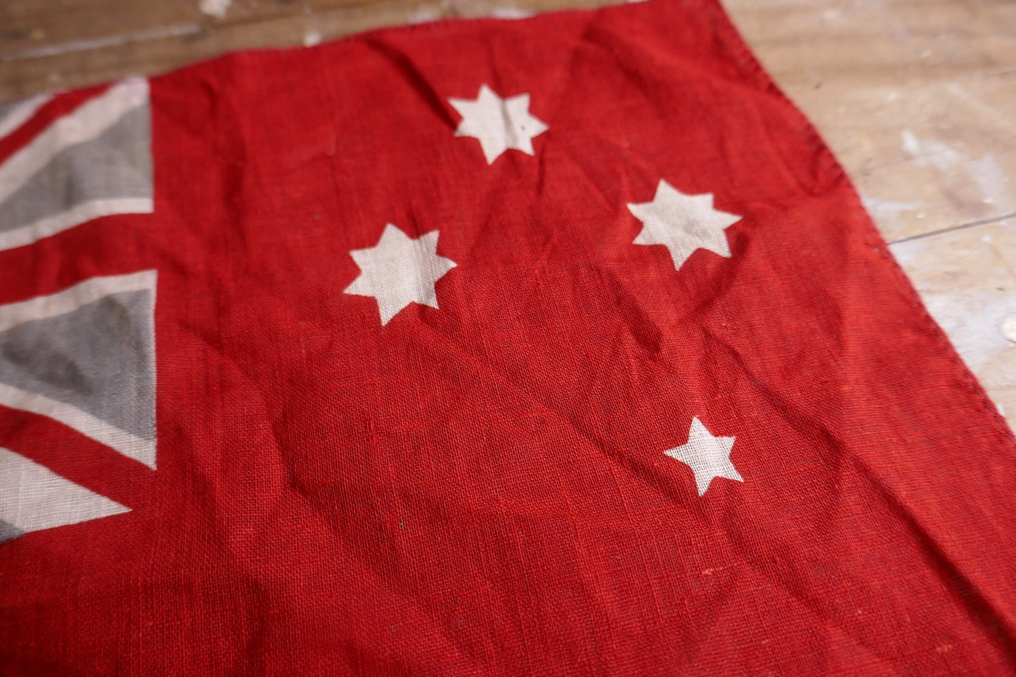 Mini Vintage Australian Flag - Australian Red Ensign Flag - Commonwealth Flag - Vintage Flag -British Made 1930s - British Flag -Union Jack