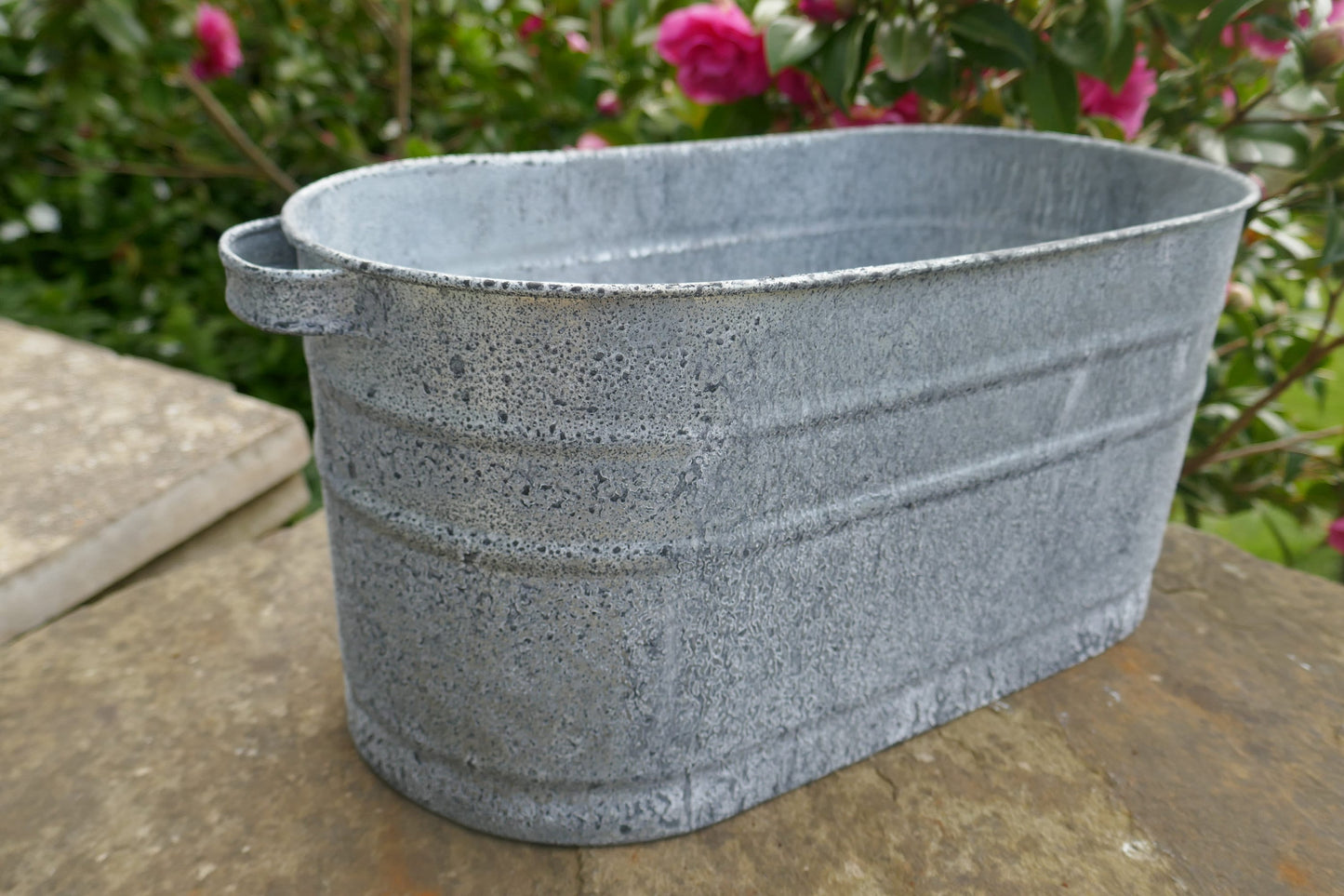 Vintage Garden Planter - Vintage Galvanised Zinc Planter - Vintage Planter - Zinc Planter - Indoor Planter - Garden Planter - Planter - Pot