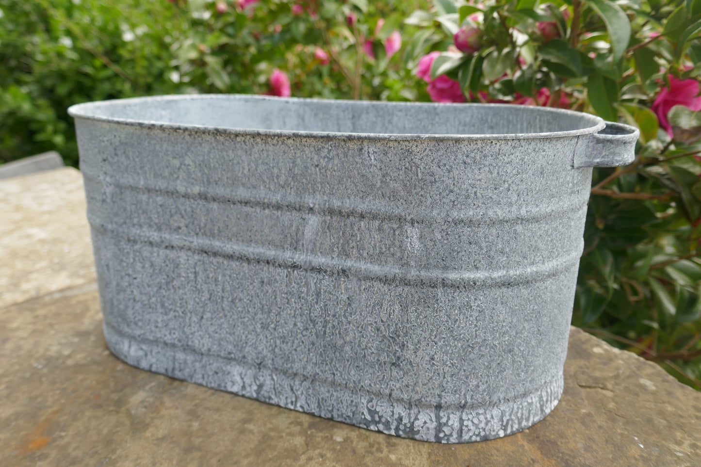 Vintage Garden Planter - Vintage Galvanised Zinc Planter - Vintage Planter - Zinc Planter - Indoor Planter - Garden Planter - Planter - Pot