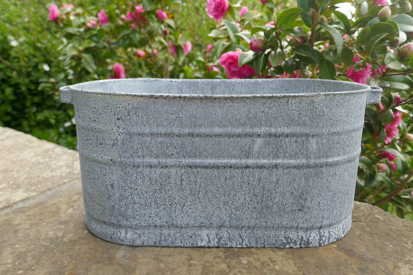 Vintage Garden Planter - Vintage Galvanised Zinc Planter - Vintage Planter - Zinc Planter - Indoor Planter - Garden Planter - Planter - Pot