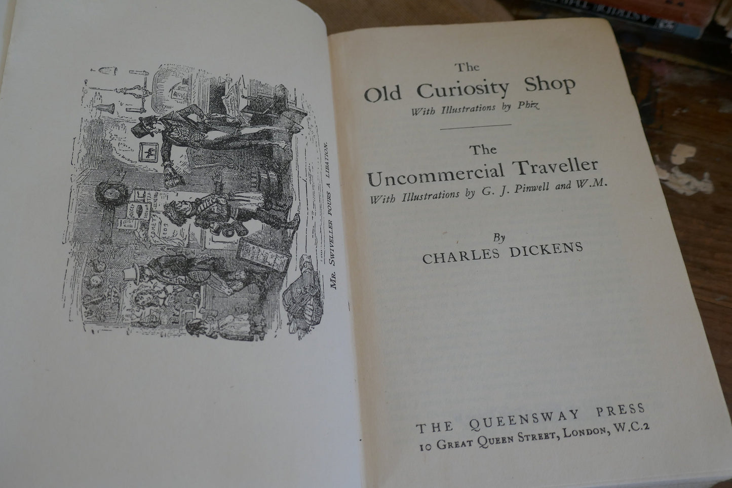 Pair of Antique Charles Dickens Books - Vintage Story Books - Charles Dickens Book - Childrens Books - Antique Charles Dickens Books - books