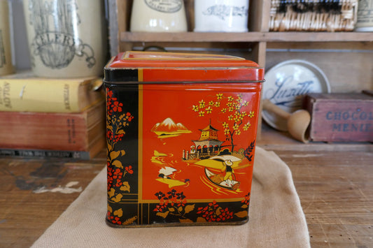 Little Vintage Candy Toffee Tin - Vintage Decorative Tin - Vintage Tin - Vintage Candy Tin - Vintage Toffee Tin - Storage Tin - Kitchen tin