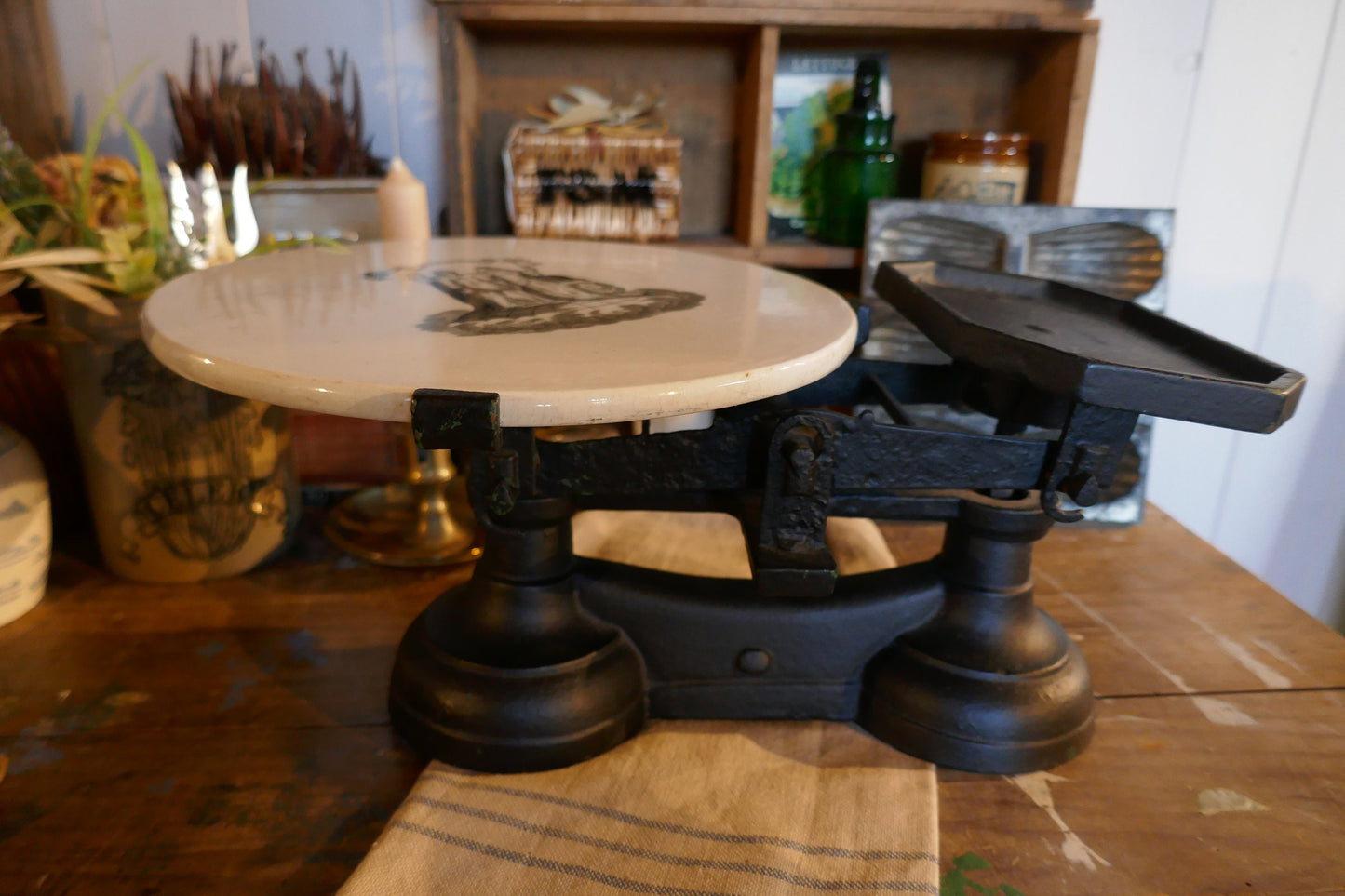 Antique Scales - Circa 1850s -  Weighing Scales - Antique Shop Scales - Kitchen Scale -Vintage Scale - Farmhouse Scale