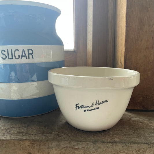 Vintage Fortnum and Mason Bowl - Vintage Pudding Bowl - Mixing Bowl - Farmhouse decor - F&M Bowl - Vintage Baking Bowl - Mixing Bowl -