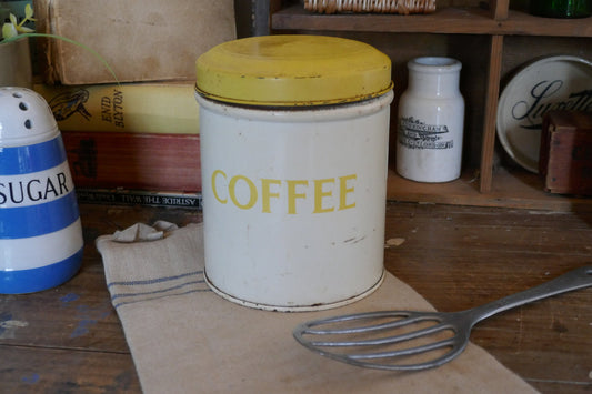 Vintage Tala Coffee Tin - Vintage Tea Canister - Tala Tin - Canister - Kitchen Canister - Vintage Tala Tin - Coffee Jar - Farmhouse Decor