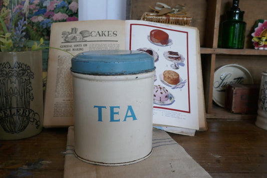 Vintage Tala Tea Tin - Vintage Tea Canister - Tala Tin - Canister - Kitchen Canister - Vintage Tala Tin - Tea pot - Farmhouse Decor