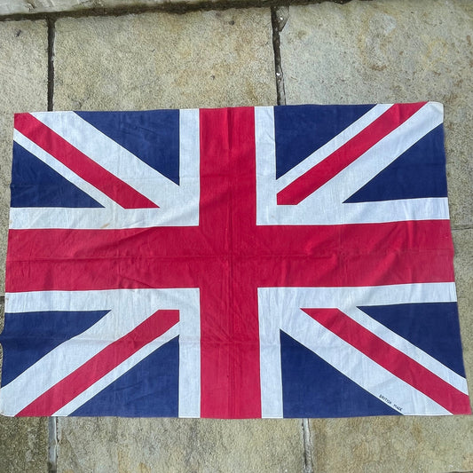 Vintage Union Jack Flag - Decorative Union Jack - British Flag - Vintage Flag -British Made Circa 1950