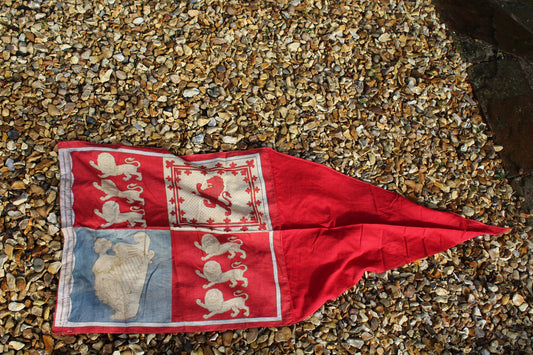 RARE Antique Royal Standard Flag - Antique British Flag - Antique English Flag - Vintage Flag - Royal  Flag - Vintage Royal Standard Flag