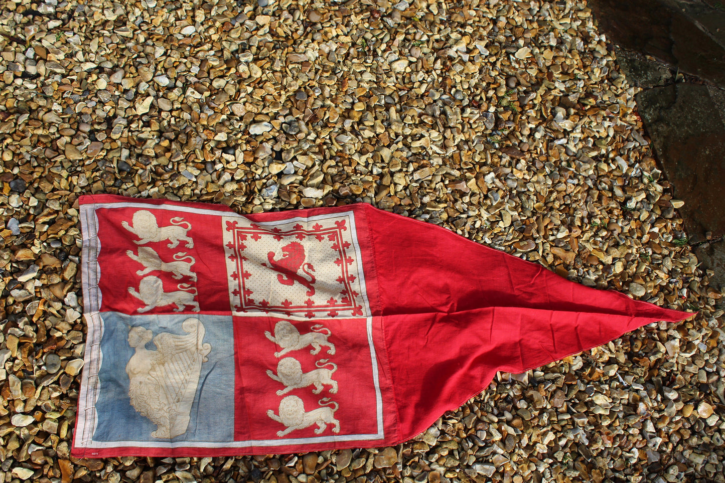 RARE Antique Royal Standard Flag - Antique British Flag - Antique English Flag - Vintage Flag - Royal  Flag - Vintage Royal Standard Flag