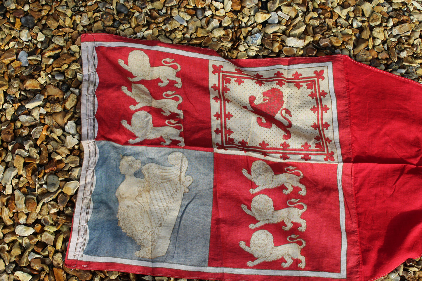 RARE Antique Royal Standard Flag - Antique British Flag - Antique English Flag - Vintage Flag - Royal  Flag - Vintage Royal Standard Flag