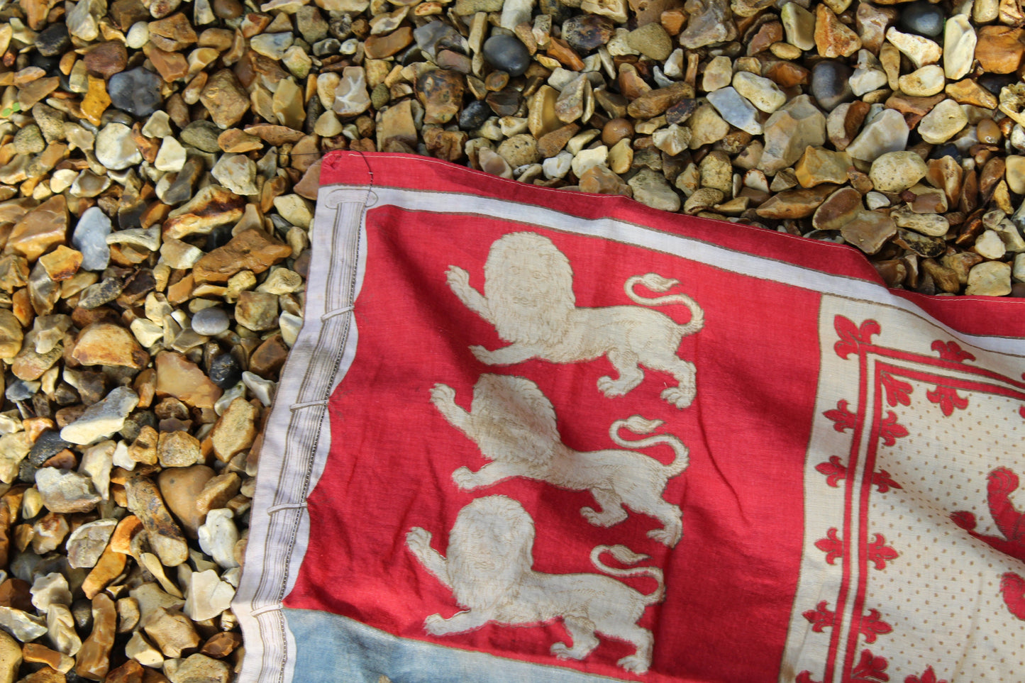 RARE Antique Royal Standard Flag - Antique British Flag - Antique English Flag - Vintage Flag - Royal  Flag - Vintage Royal Standard Flag