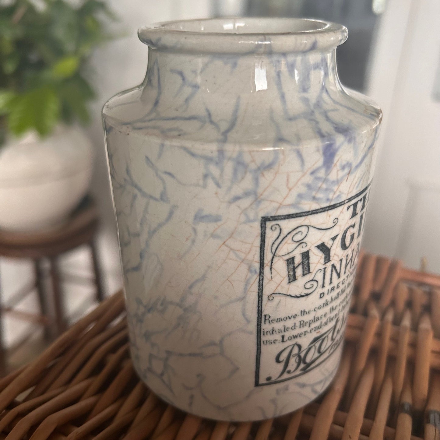 RARE Antique Boots Cash Chemist Antique Apothecary Pot - Antique Advertising Jar - Chemist Jar - boots the chemist Pot  - apothecary jar