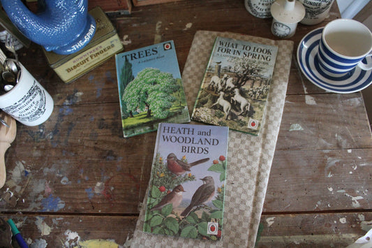 Trio of Vintage Nature Books, Vintage Ladybird Books, Pair of English nature Books, Vintage Animal Books, Vintage Coffee table books