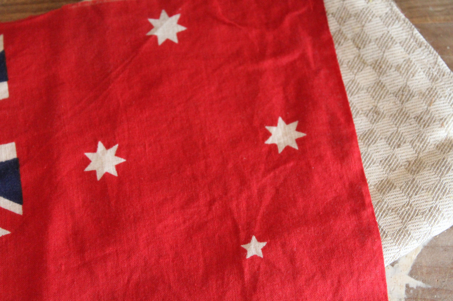 Mini Vintage Australian Flag - Australian Red Ensign Flag - Commonwealth Flag - Vintage Flag -British Made 1930s - British Flag -Union Jack