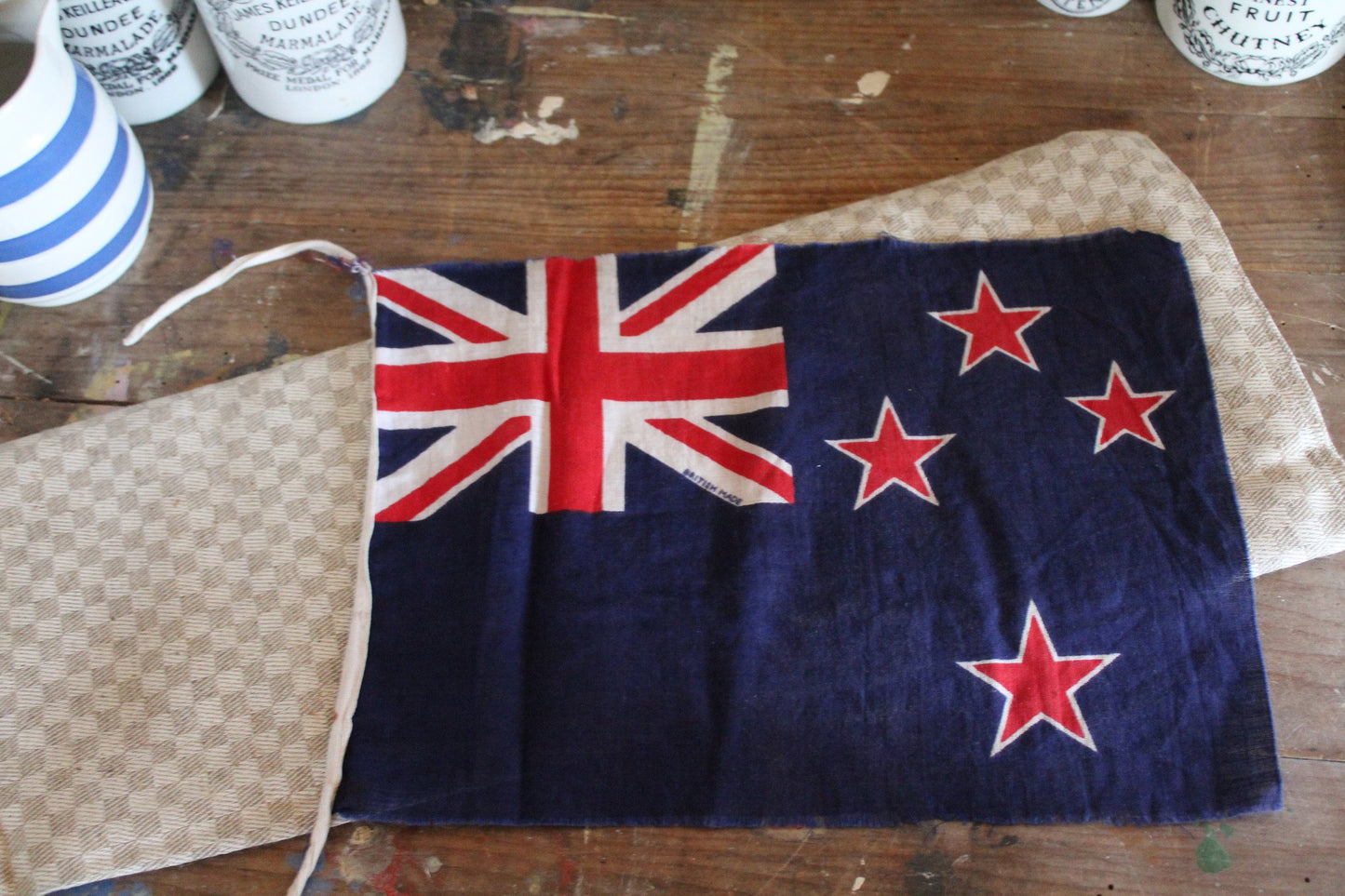 Vintage New Zealand Flag - Flag - Commonwealth Flag - Vintage Flag -British Made Circa 1930s - British Flag -Union Jack