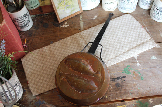 Vintage Copper Frying Pan, Vintage Frying Pan, Copper Pan, Vintage Copper Pan, Frying Pan, Vintage Kitchen Pans, Copperware, Farmhouse decor