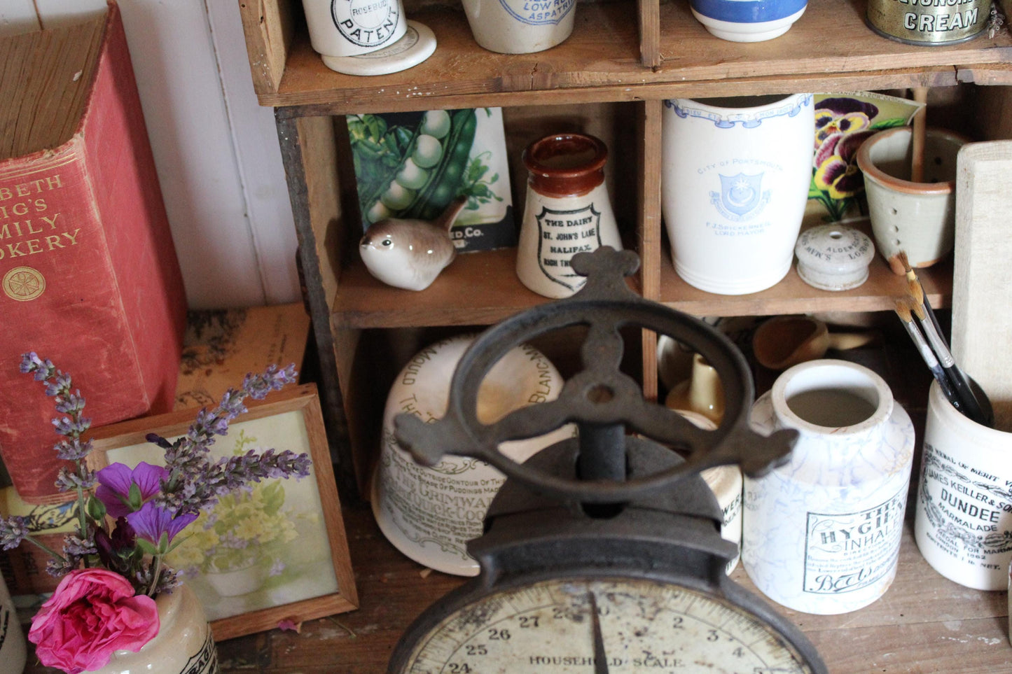 Vintage Kitchen Scale, Vintage Kitchen Scales, Farmhouse Scale, Rustic Antique Weighing Scales, Salter Household Scales, English Scale