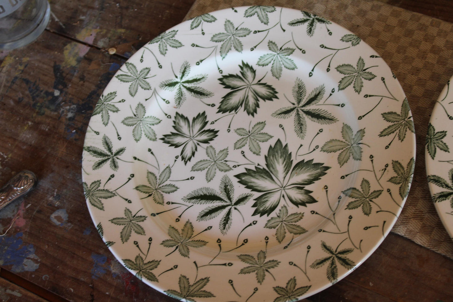 Vintage Ironstone plates, English Ironstone plates, serving plates, floral plates, wall plates, autumn, fall, Side Plates, vintage plates,