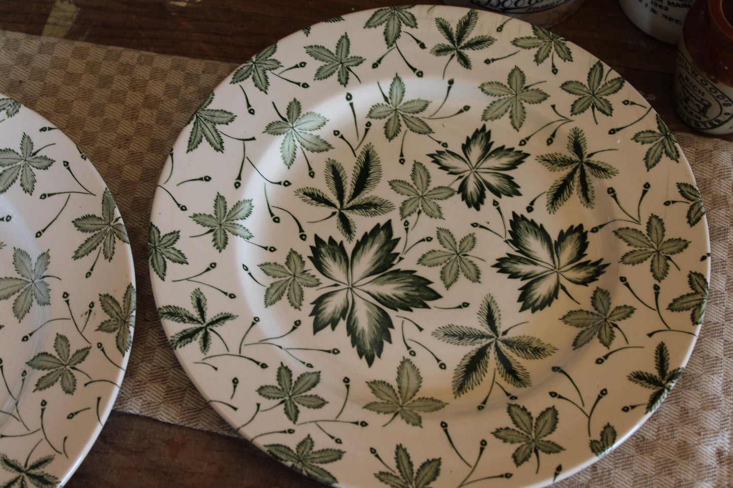 Vintage Ironstone plates, English Ironstone plates, serving plates, floral plates, wall plates, autumn, fall, Side Plates, vintage plates,