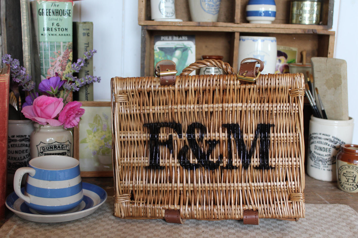 Fortnum and Mason Vintage Picnic Hamper, Vintage Picnic Hamper, Picnic Basket, Picnic Hamper, Vintage Basket, Fortnum and Mason Hamper