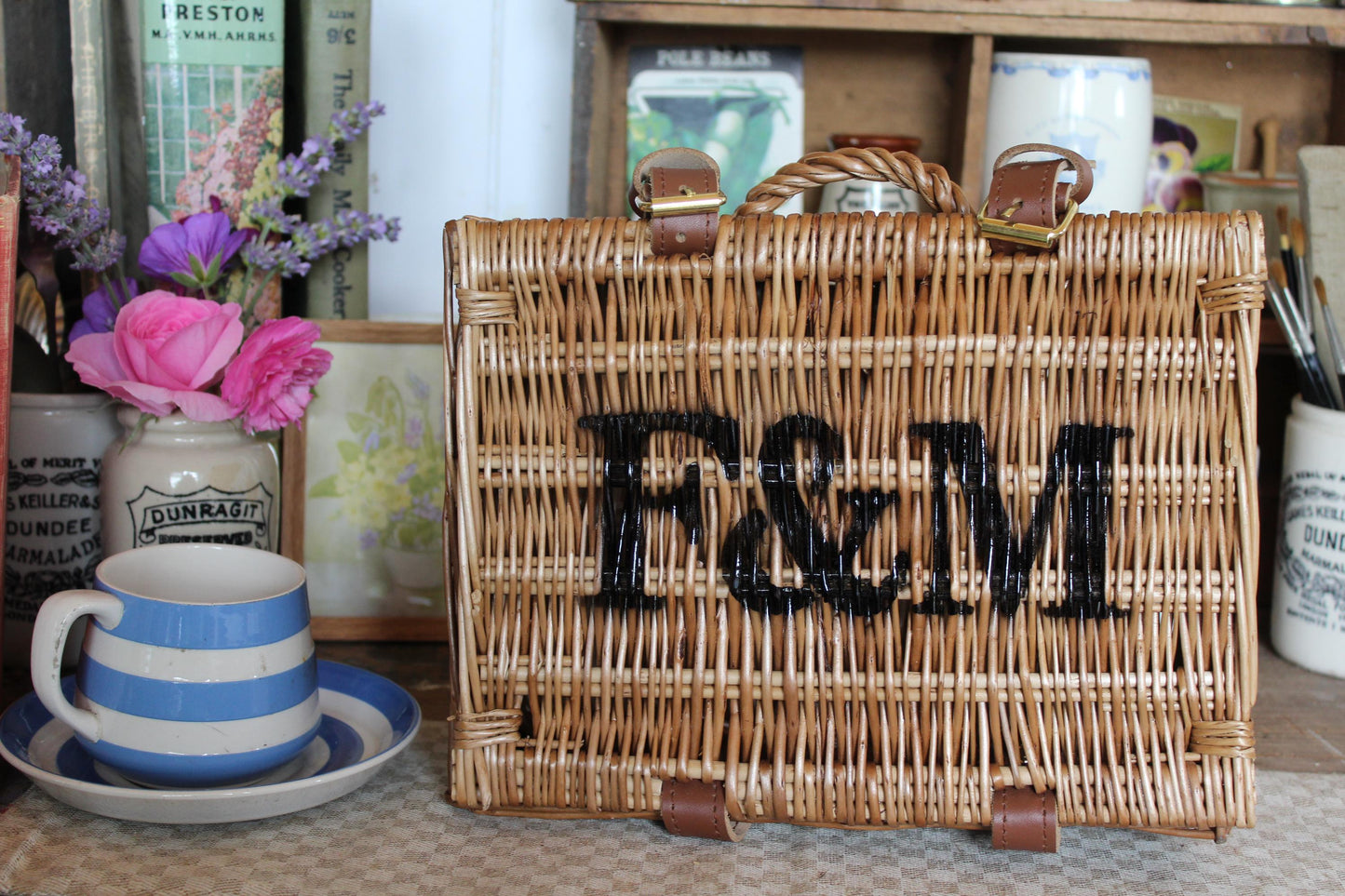 Fortnum and Mason Vintage Picnic Hamper, Vintage Picnic Hamper, Picnic Basket, Picnic Hamper, Vintage Basket, Fortnum and Mason Hamper