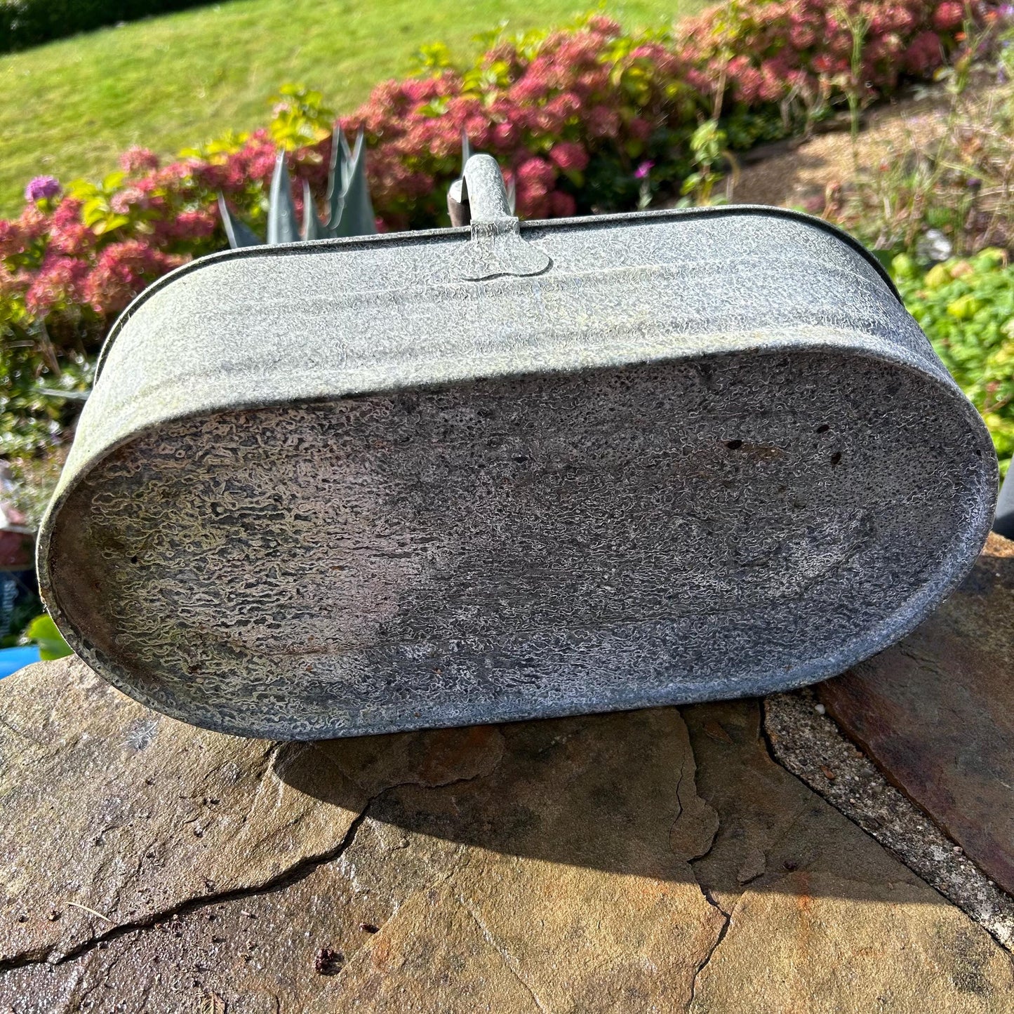 Zinc Garden Trug Basket, Garden Trug Basket, Vintage Basket, Galvanised Trug, Trug Box, Trug Basket, Gardening Basket, Storage Basket